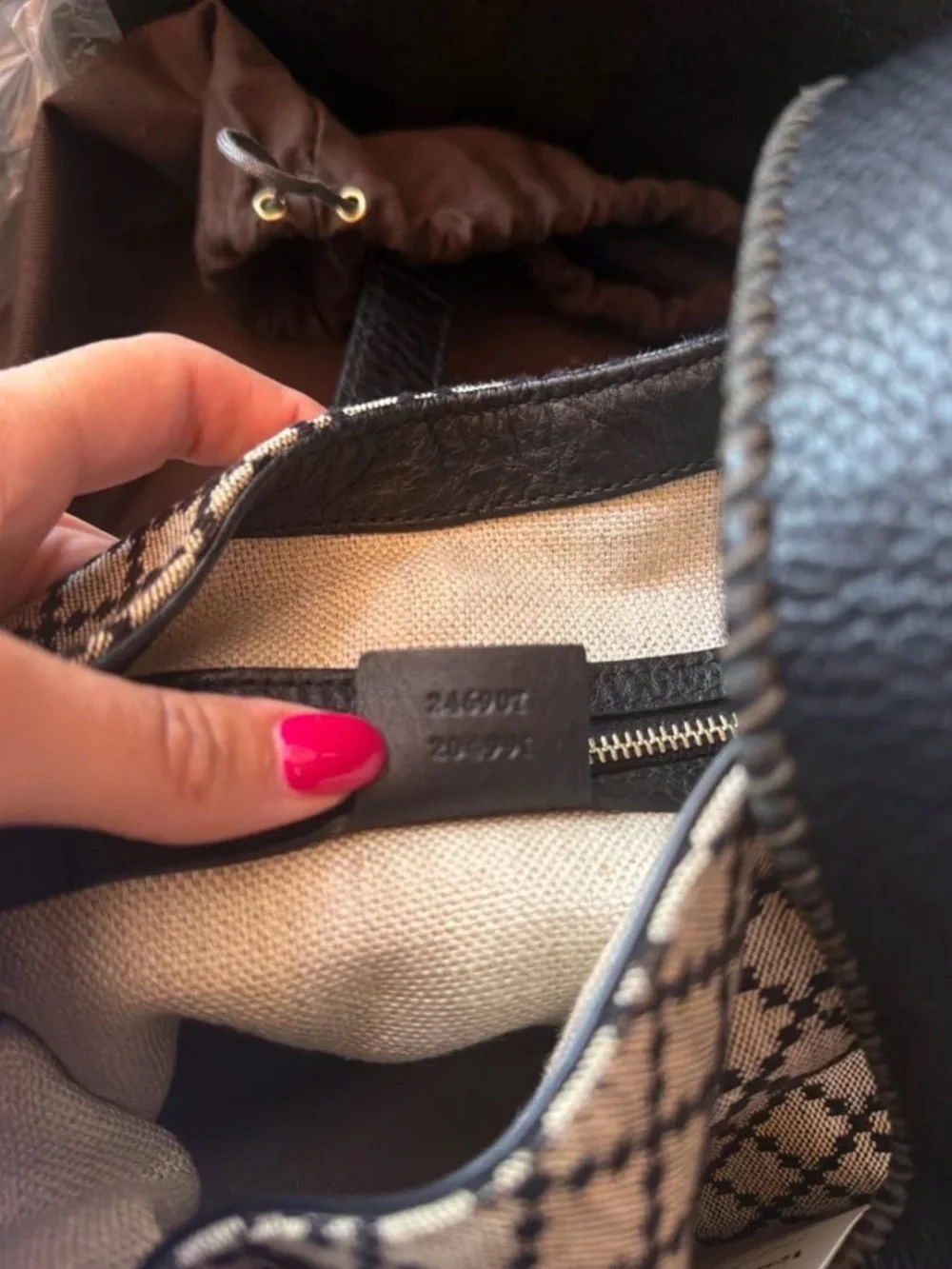 GUCCI Jackie Diamante canvas bag - Picture 10 of 14